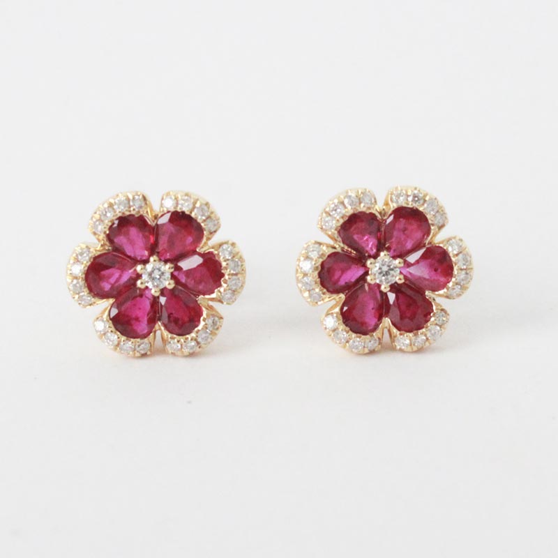 ARETES FLOR ZINNIA